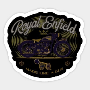 Royal Enfield made like a gun Sticker